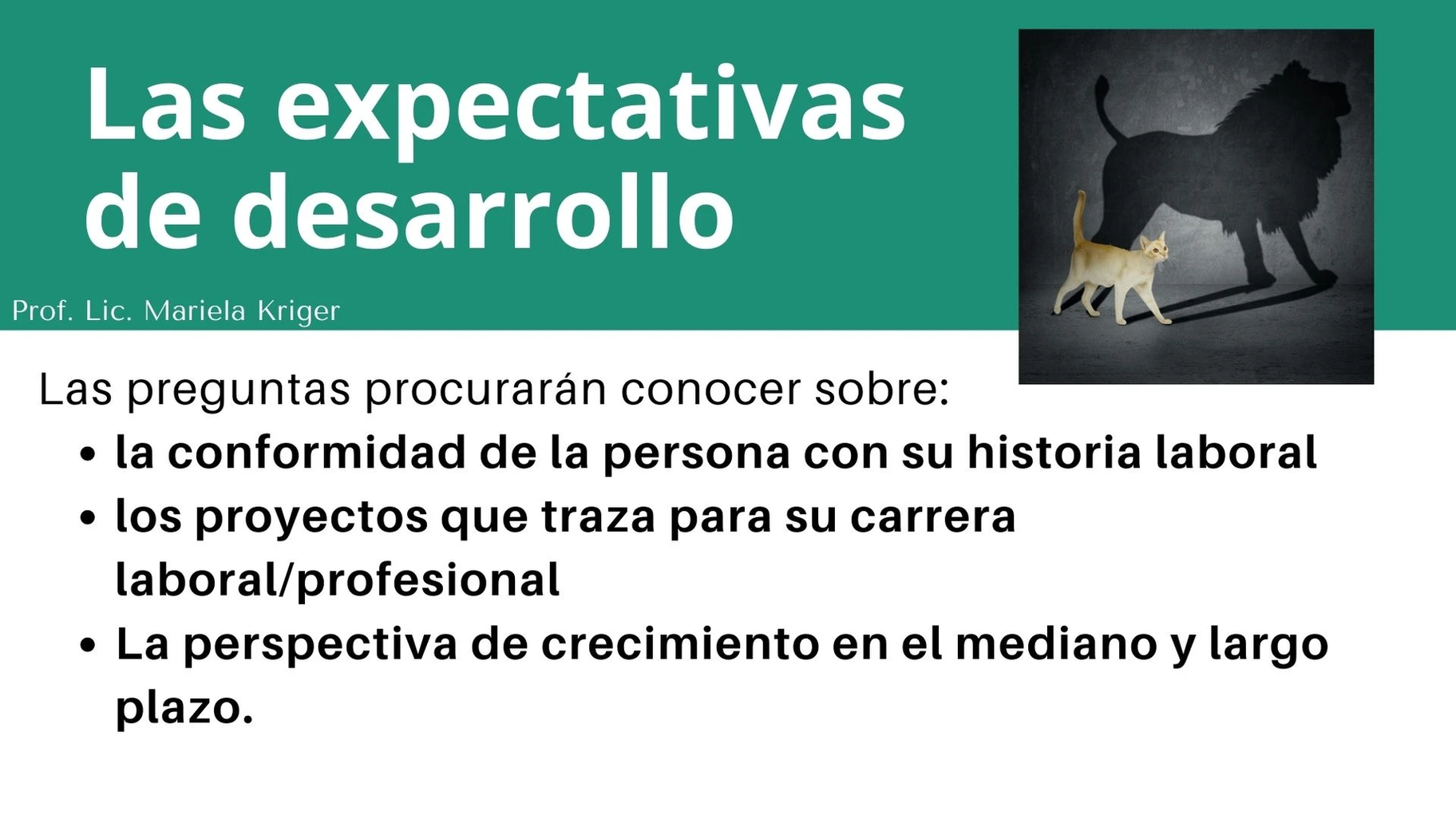 La entrevista laboral - Mariela Kriger
