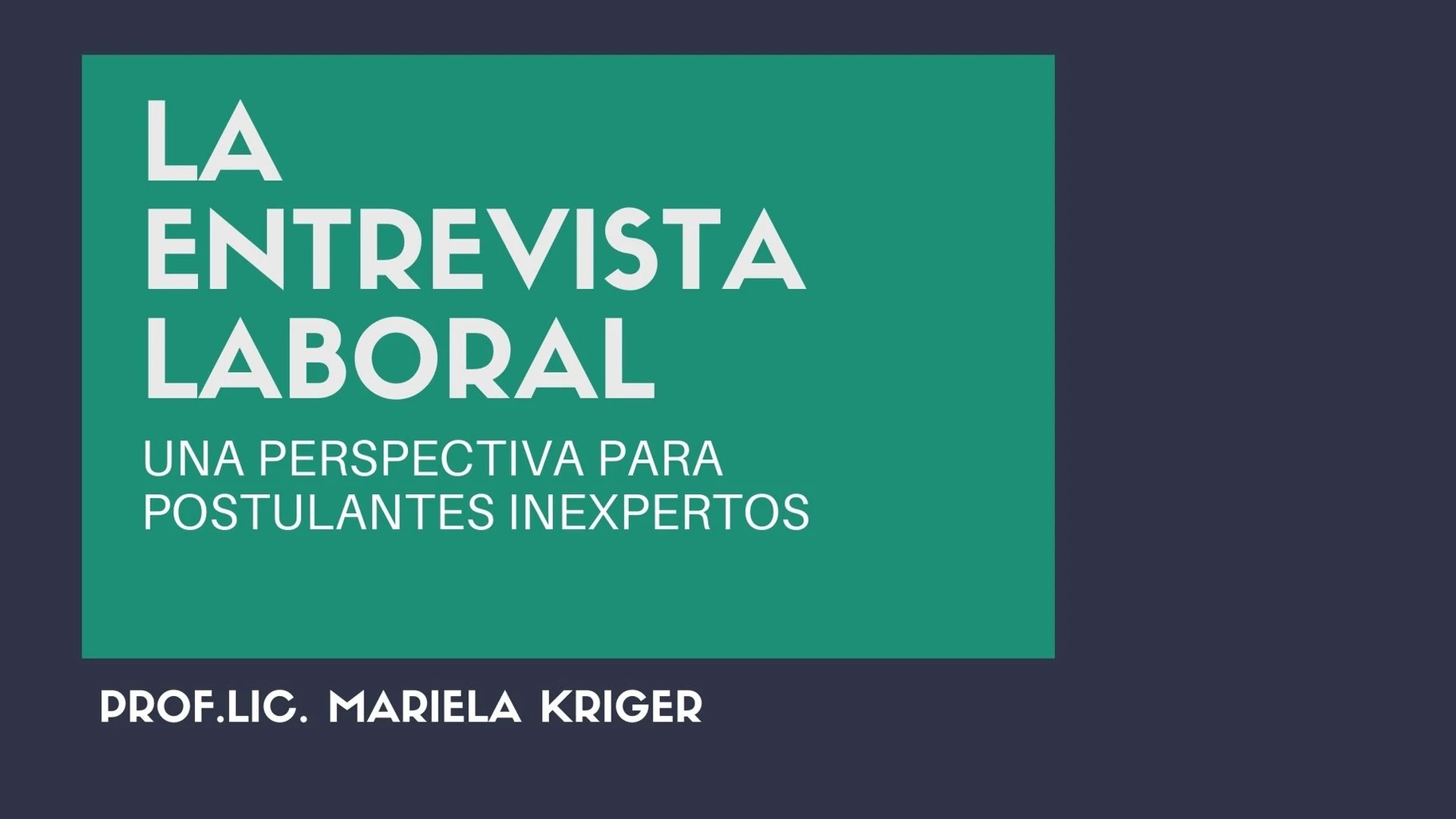Blog - Mariela Kriger