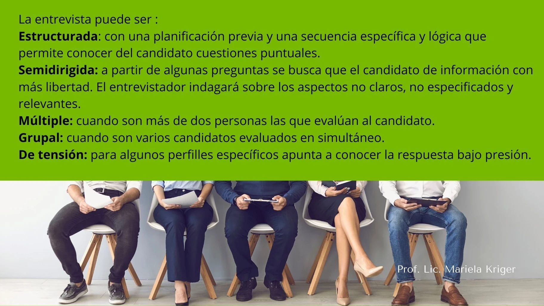 La entrevista laboral - Mariela Kriger